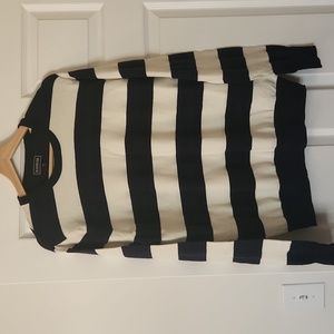 Express lightweight navy & white sweater Sz L